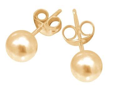 9ct Yellow Gold 8mm Ball Stud Earrings